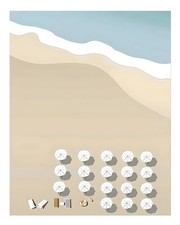 Vue aérienne de plage art