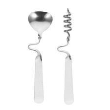  2 Pcs Ustensiles Cuisine Inox