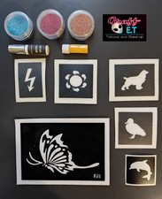 KIT COMPLET POCHOIRS TATOUAGES