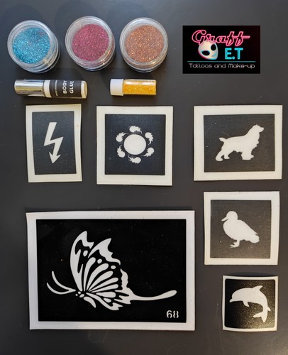 Kit complet pochoirs tatouages - pochoirs,