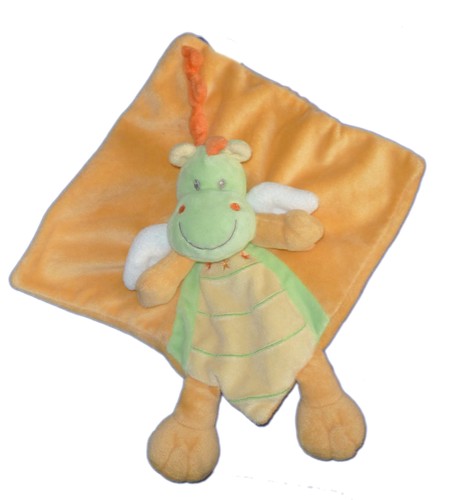 Doudou plat dragon dinosaure - doudou,