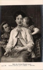 CPA AK Salon 1910 L. BAADER Caresses interessees (702891)