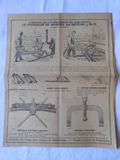 ANCIENNE BROCHURE LE POUSSEUR DE WAGONS LOCOMOTIVES 1950's
