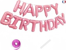 Vthoviwa Happy Birthday Ballon Anniversaire Rose, Joyeuse Anniversaire Ballon