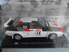 voiture Audi Quattro.Mouton . Pons . Rallye sanremo 1981 1/24 Hachette WRC