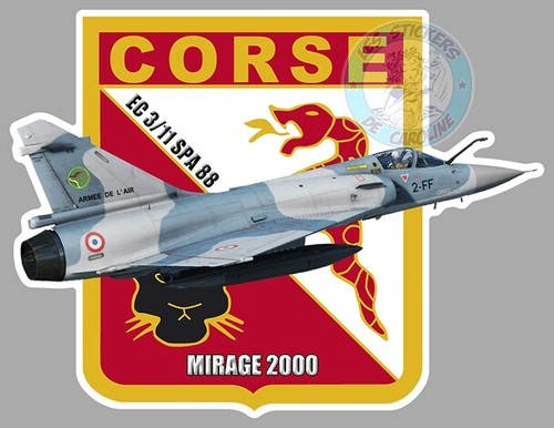 Autocollant mirage 2000 corse - mirage,