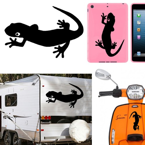 Gecko autocollant vinyle - autocollant, en