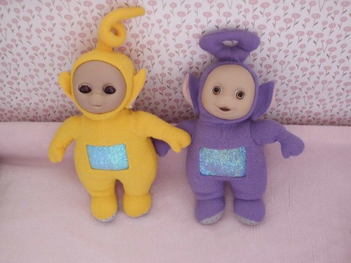Peluches teletubbies lala - teletubbies,