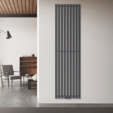 Radiateur plat vertical Stella salle de bain monocouche 480 x 1800 mm anthracite