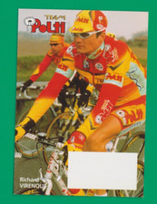 CYCLISME carte  cycliste RICHARD VIRENQUE équipe POLTI