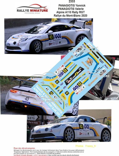 Decals ref 2333 alpine - ref,