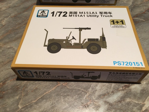 Maquette model jeep - maquette, 1/72,