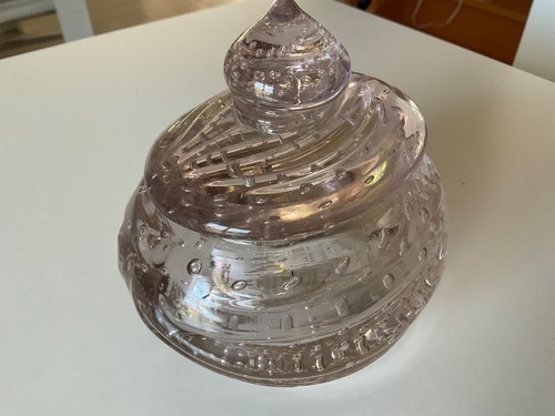 Bonbonnière ancienne verre - bonbonnière, en