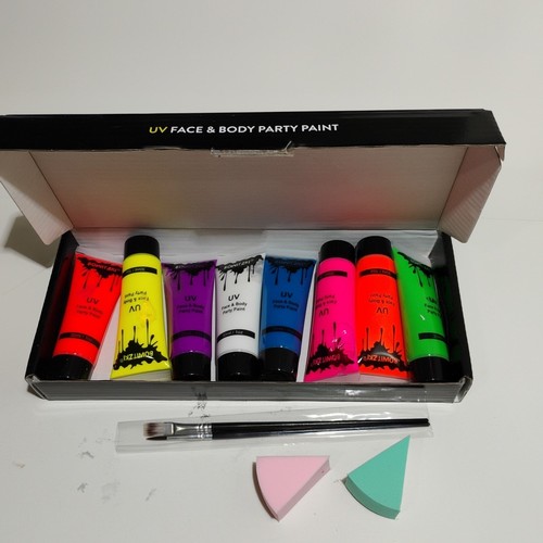 Neon face body paint 8 - uv,