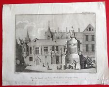Gravure ancienne ROUEN, XVIIIe siècle