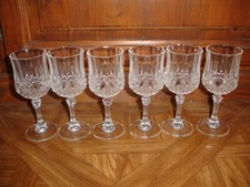 6 verres à vin LONGCHAMP