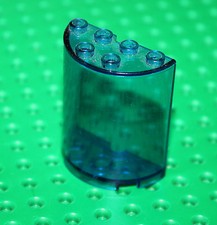 Lego Espace Trans-Dark Blue cylinder 2x4x4 ref 6259 set 6982 6856 6938 1737 6969
