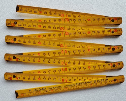 Double mètre pliant bois - bois, /