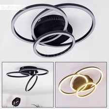 Plafonnier Lustre Noir Lampe