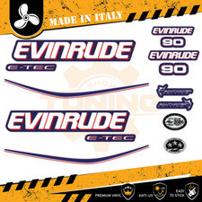 Décalcomanies adhésif Moteur hors-bord Evinrude e-tec 90 Ch - C