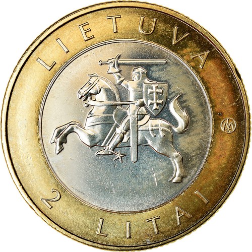 Monnaie lithuania 2 litai - lithuania,,