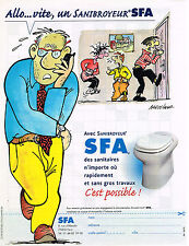 PUBLICITE ADVERTISING 104  2002  SFA  sanibroyeur par??