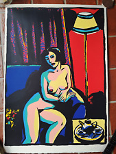 LOUSTAL - Sérigraphie FEMME NUE - 90 ex. signés - L'Atelier Reporter 80 x 60 cm