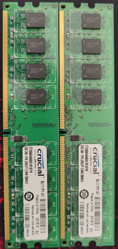 Mémoire crucial 2x2gb - 2x2gb, ddr2