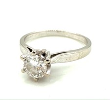 MAGNIFIQUE BAGUE OR 18 CARATS - Solitaire Diamant 0,60 carat - 2,80 g