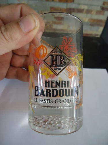Verre pastis henri - pastis, bardouin