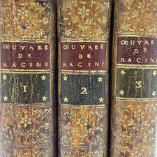 THÉÂTRE Oeuvres de Jean RACINE 1779 Belle RELIURE ILLUSTRÉ