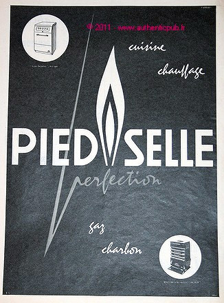Publicite 1960 pied - pied, selle