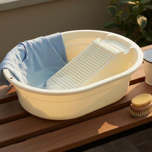 Bassine avec planche laver - bassine,