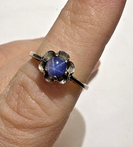 Bague fleur saphir - saphir, Étoile