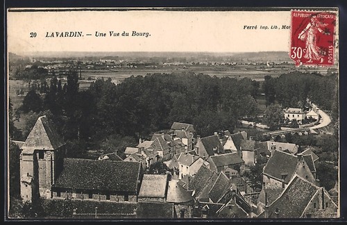 Cpa lavardin une vue - une,