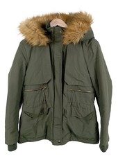 ZARA BASIC Veste en fausse fourrure Dames Veste T EU 40 kaki style décontracté