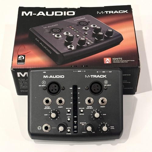 Audio track interface - m-audio, m-track
