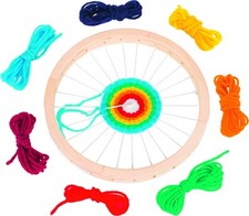 Métier à tisser circulaire en bois - 18cm - 6 ans