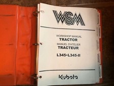 WSM kubota workshop manual