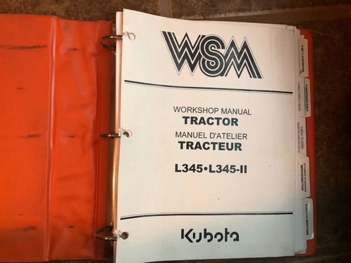 Wsm kubota workshop - wsm, manual