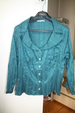 chemisier 46 jacqueline riu bleu canard