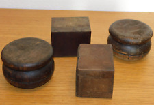 LOT 4 PIEDS de MEUBLE mobilier COMMODE buffet en BOIS armoire