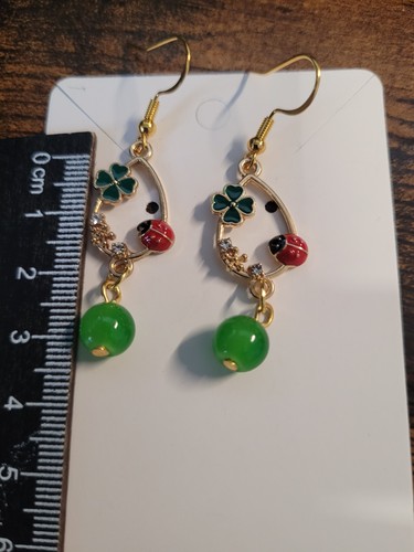 Boucles oreilles coccinelle - d,