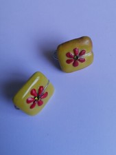 Boucles d'oreilles dormeuses émaillées Taratata 