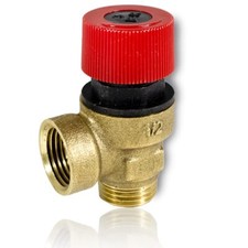 Soupape de sécurité de chaudière pour soulagement de pression Premium G1/2" 3...