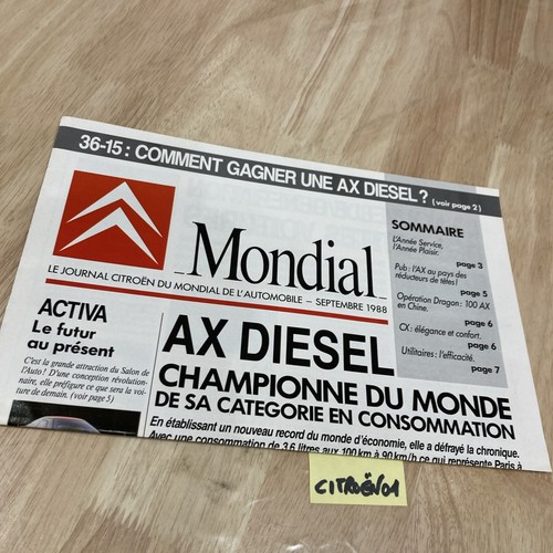 Citroën mondial 1988 - citroën, ax