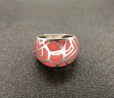 Ancienne Bague Cloisonné Rose