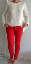 Pantalon coupe slim rouge