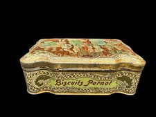 ANCIENNE BOITE EN TOLE LITHOGRAPHIEE BISCUITS PERNOT