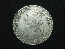 ÉCU ARGENT LOUIS XVI - 1788 L - BAYONNE - BRANCHES D'OLIVIER 41mm